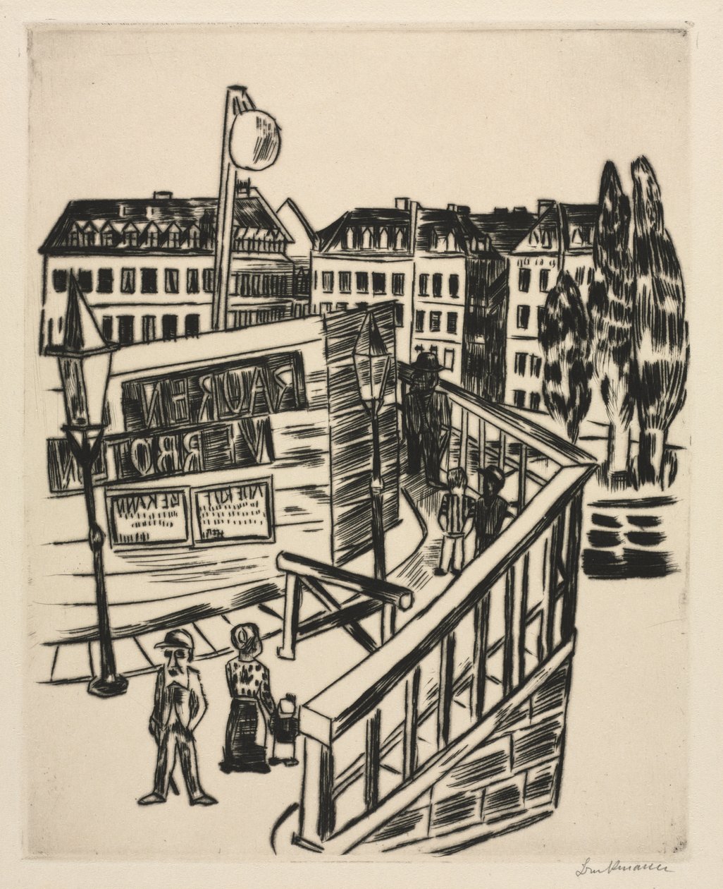 Ponte di legno da Max Beckmann