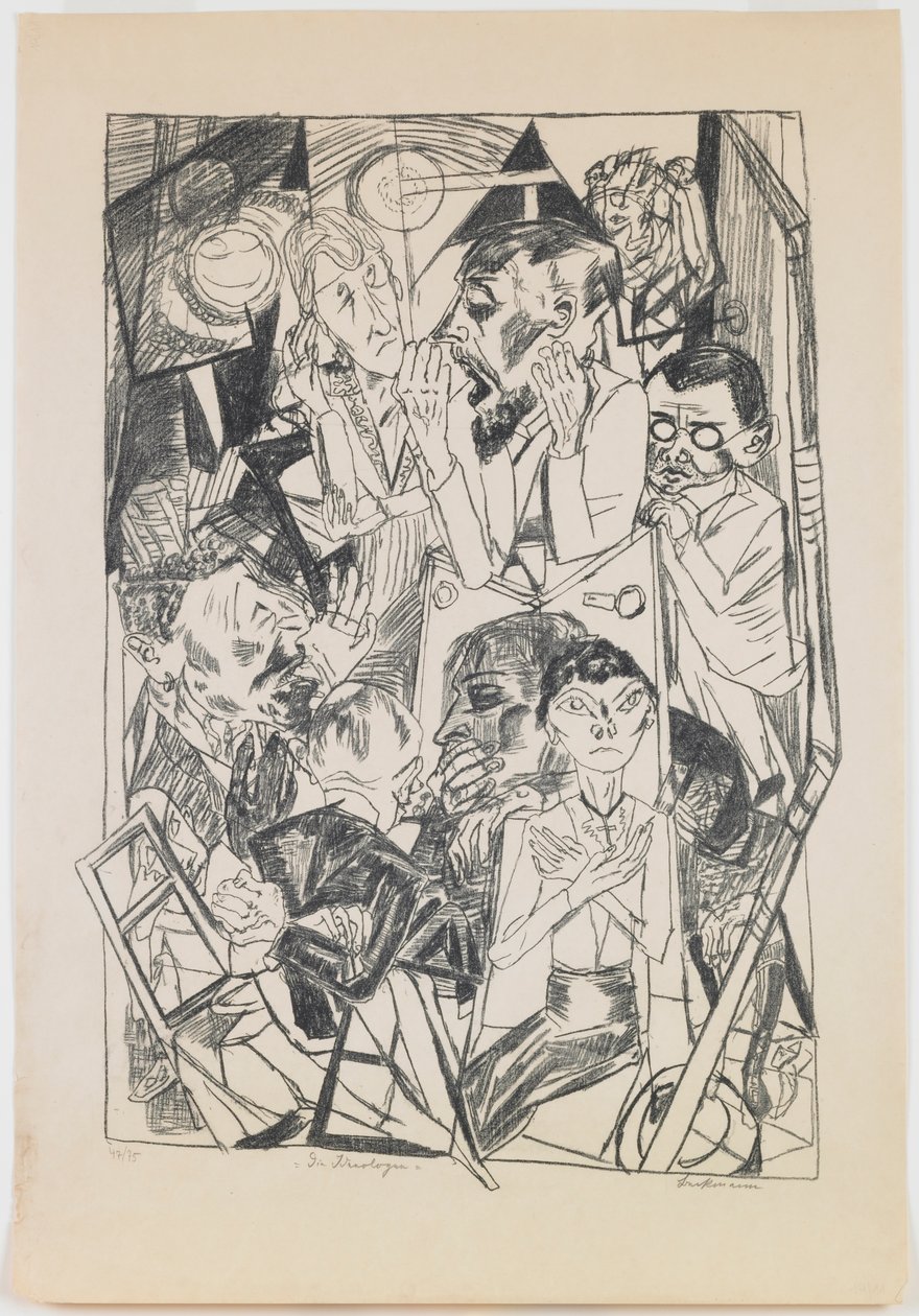 Tavola 6: Gli ideologi da Max Beckmann