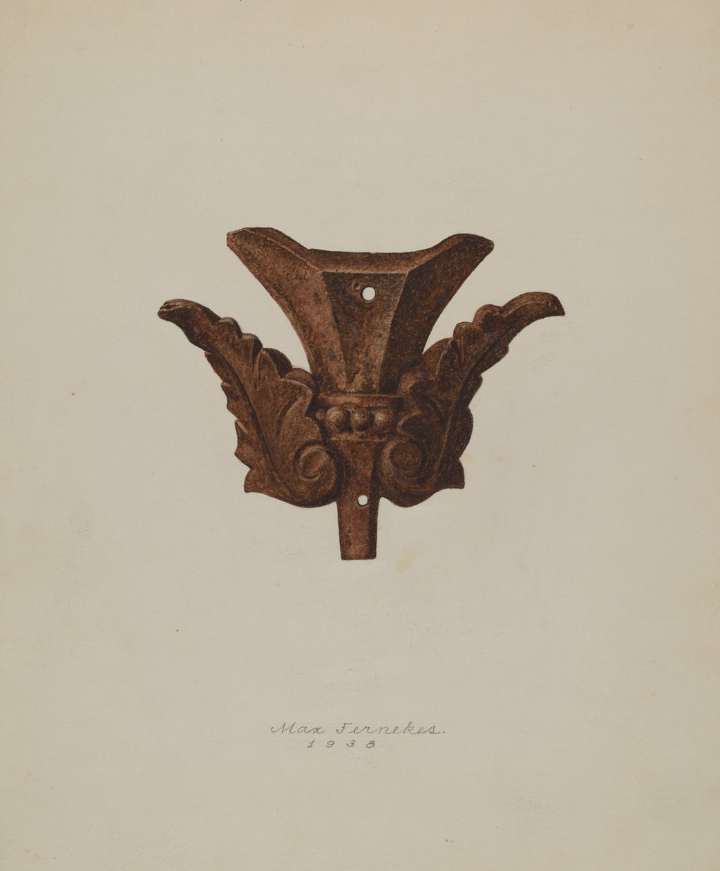 Foglia di Ferro Ornamentale, 1938 da Max Fernekes