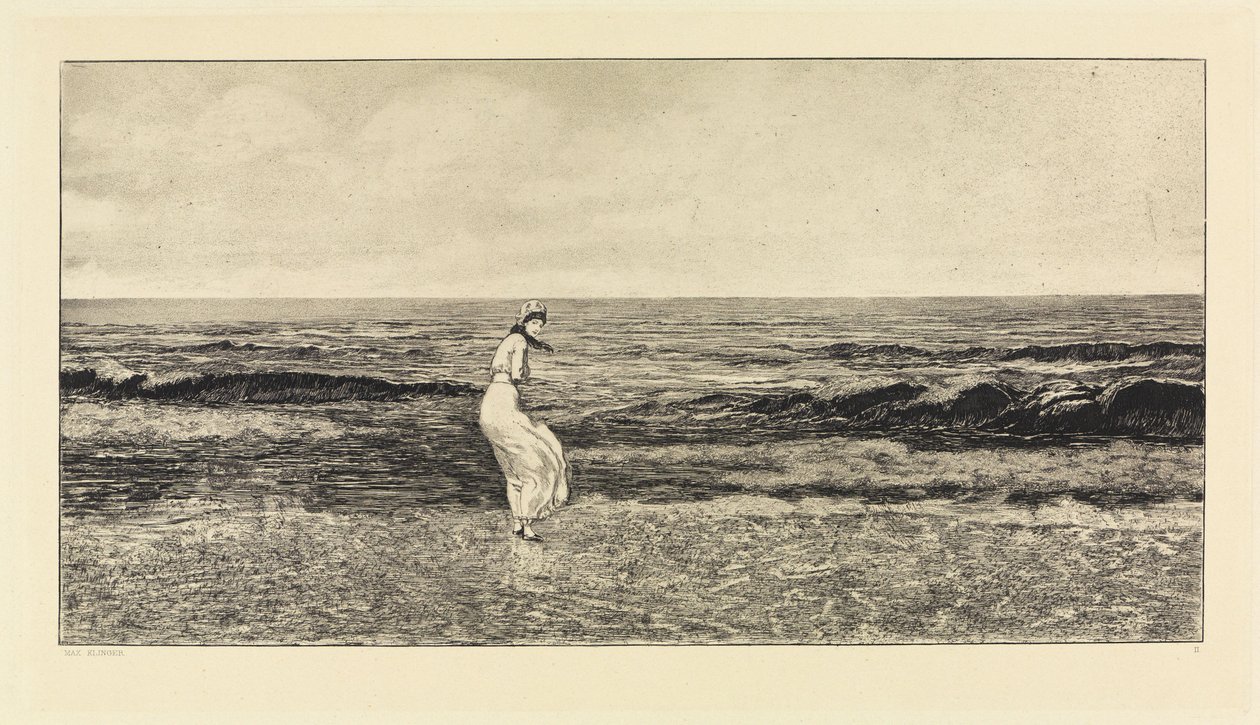 In riva al mare (Intermezzi, Opus IV, foglio 2) da Max Klinger