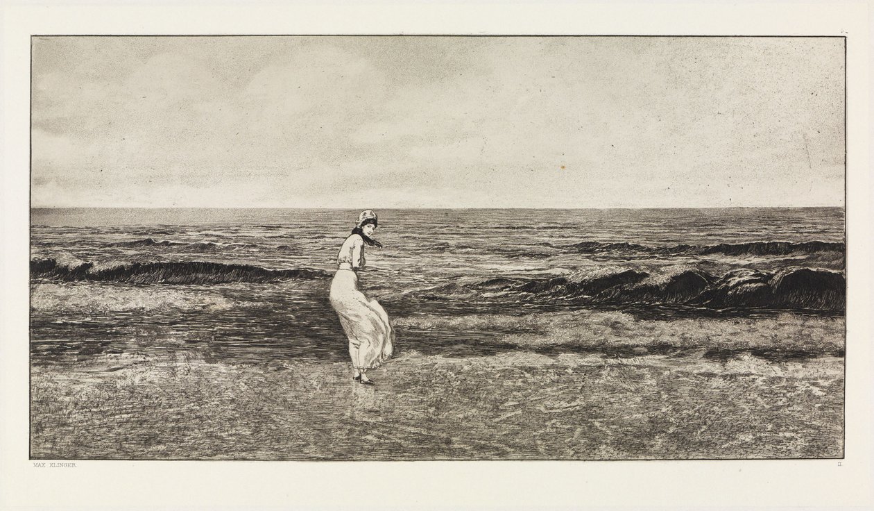 Al mare (Intermezzi, Opus IV, foglio 2) da Max Klinger