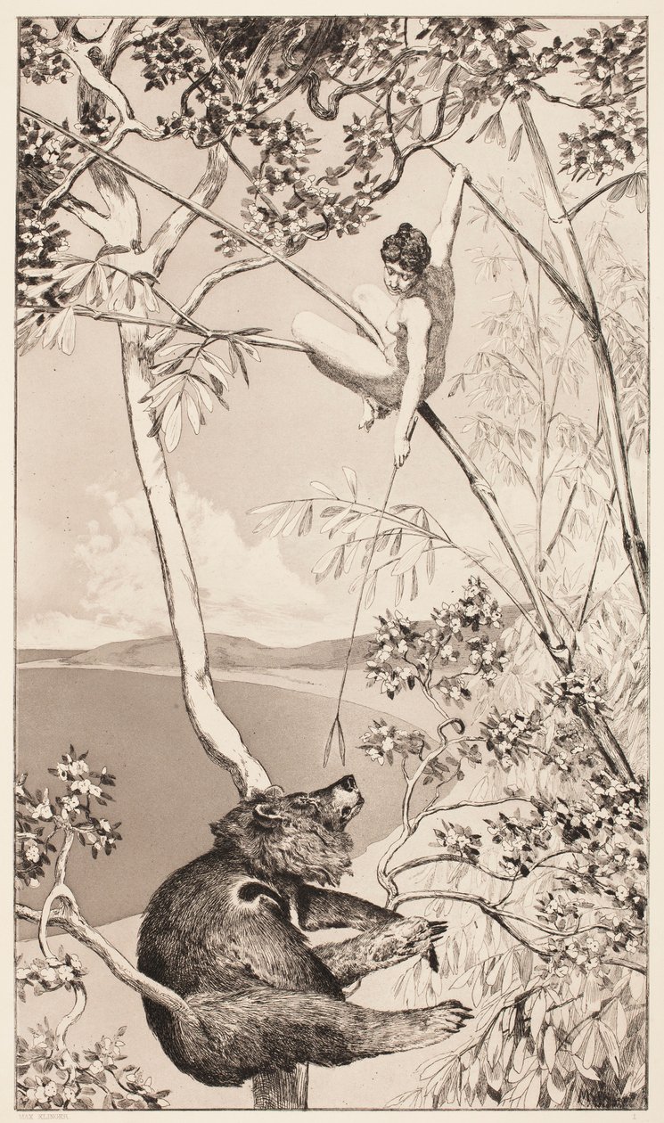 Orso e fata da Max Klinger