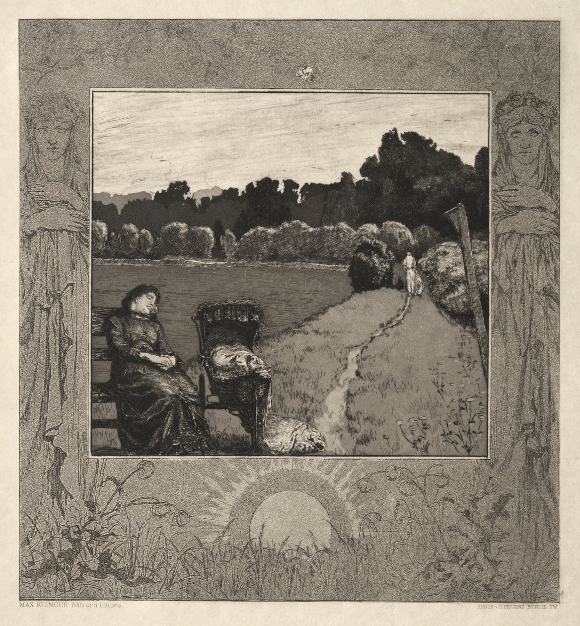 Bambino, da Sulla morte, Parte I, Opus XI da Max Klinger