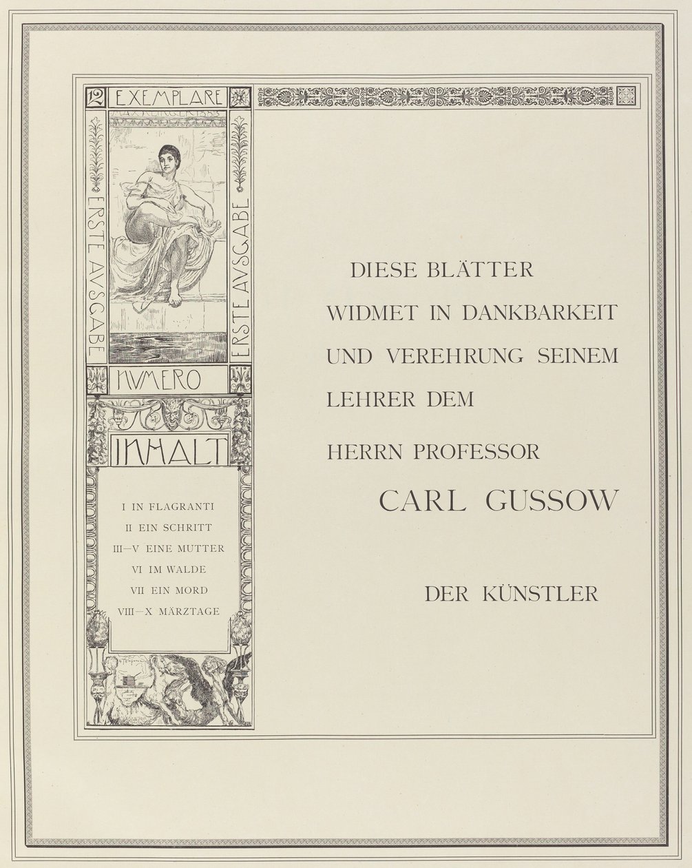 Dedica da Max Klinger