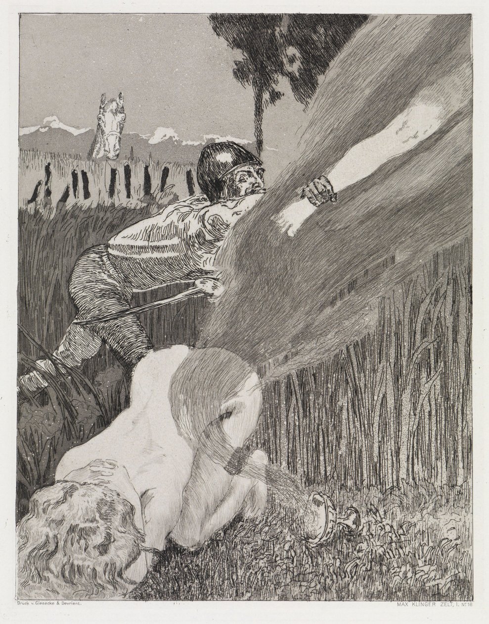 Il piede (Tenda, Opus XIV, Parte I, n. 16) da Max Klinger