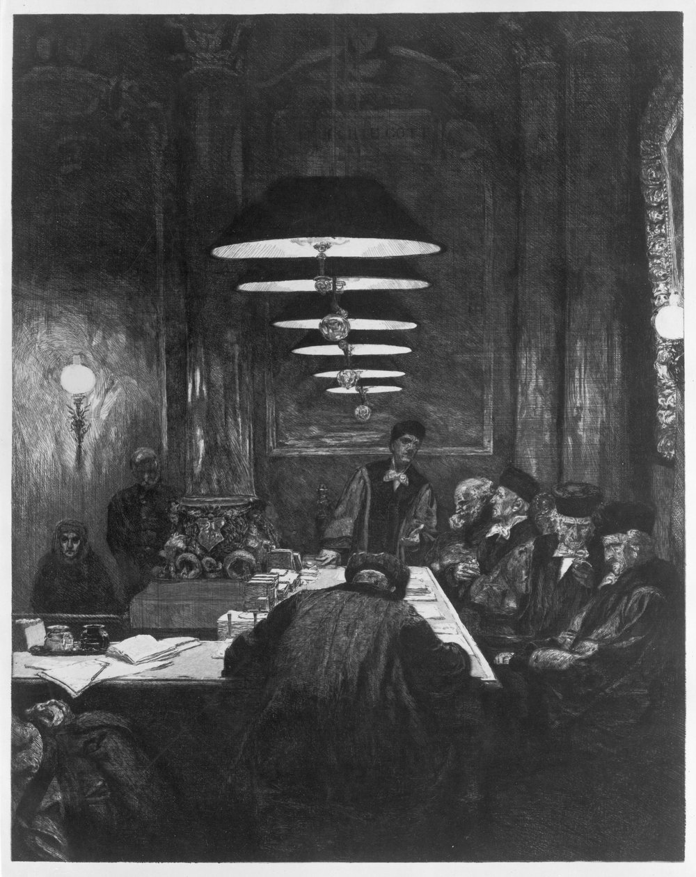 Drammi. Tavola 5: Una madre III. da Max Klinger