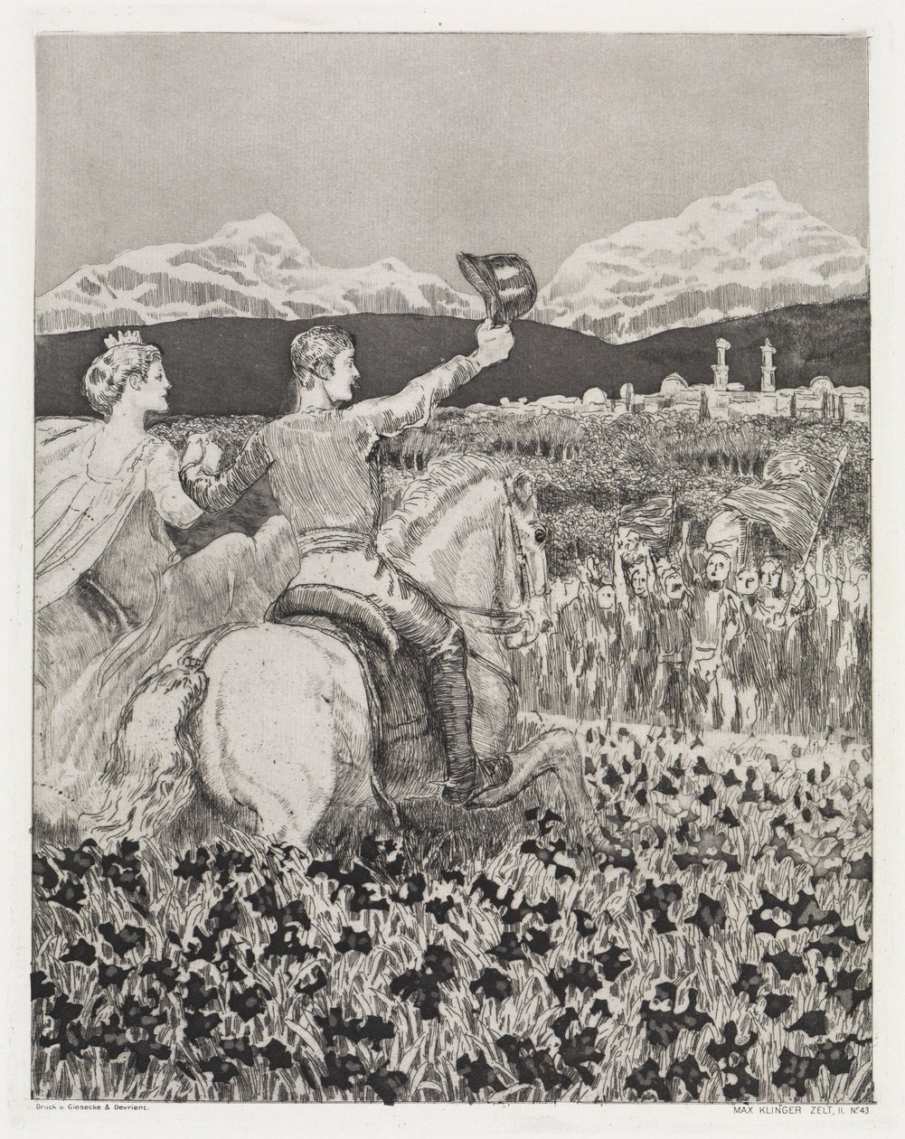Nella propria terra (Tenda, opus XIV, parte 2, n. 43) da Max Klinger