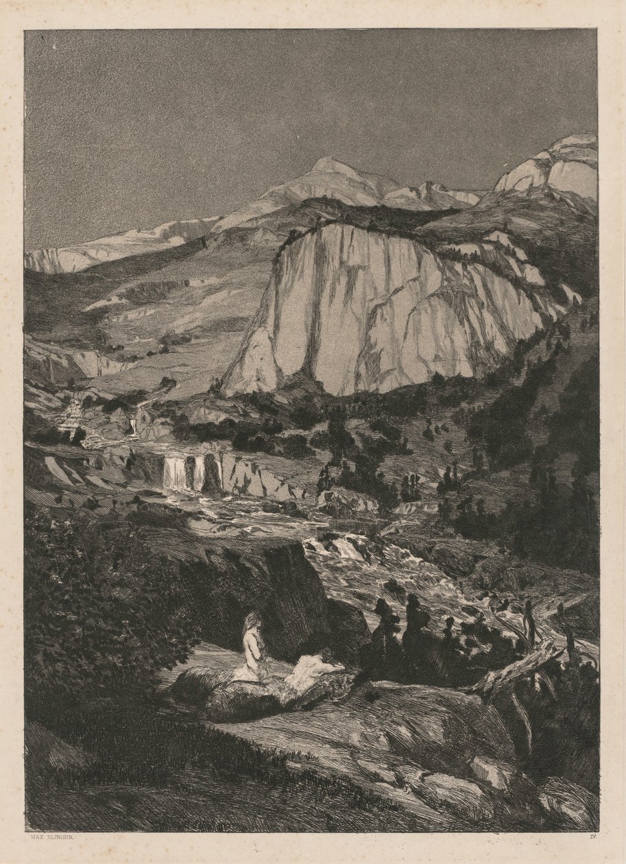 Intermezzo: Notte al chiaro di luna Opus IV, 5, 1881 da Max Klinger