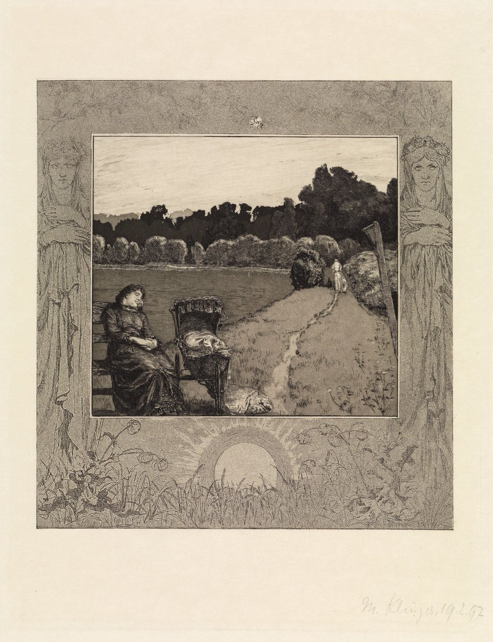 Bambino (Della morte, prima parte, opus XI, tavola 5) da Max Klinger