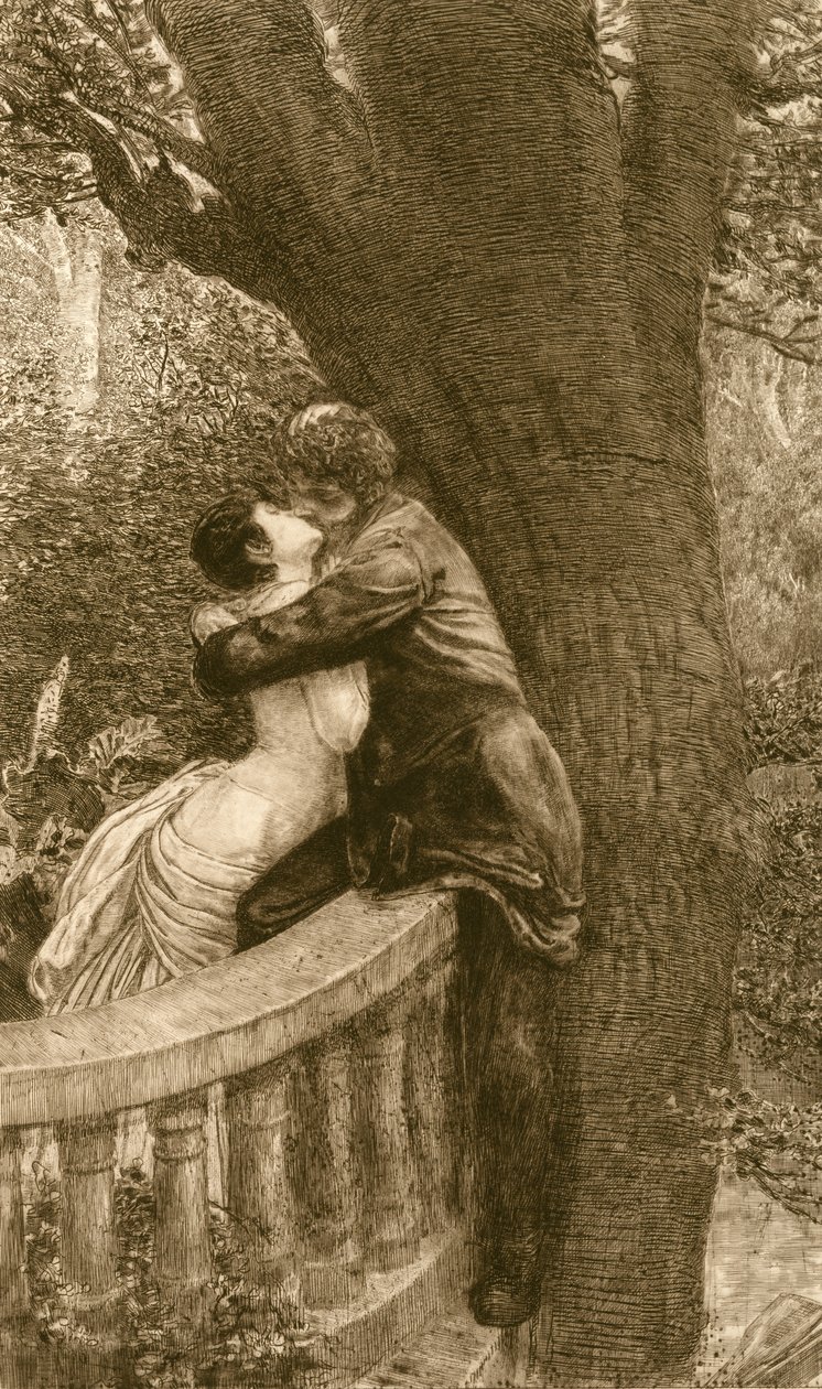 Bacio, dalla serie Un Amore, Opus X da Max Klinger