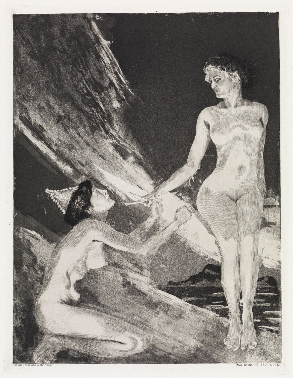 Regina e dea (Tenda, Opus XIV, Parte II, n. 32) da Max Klinger