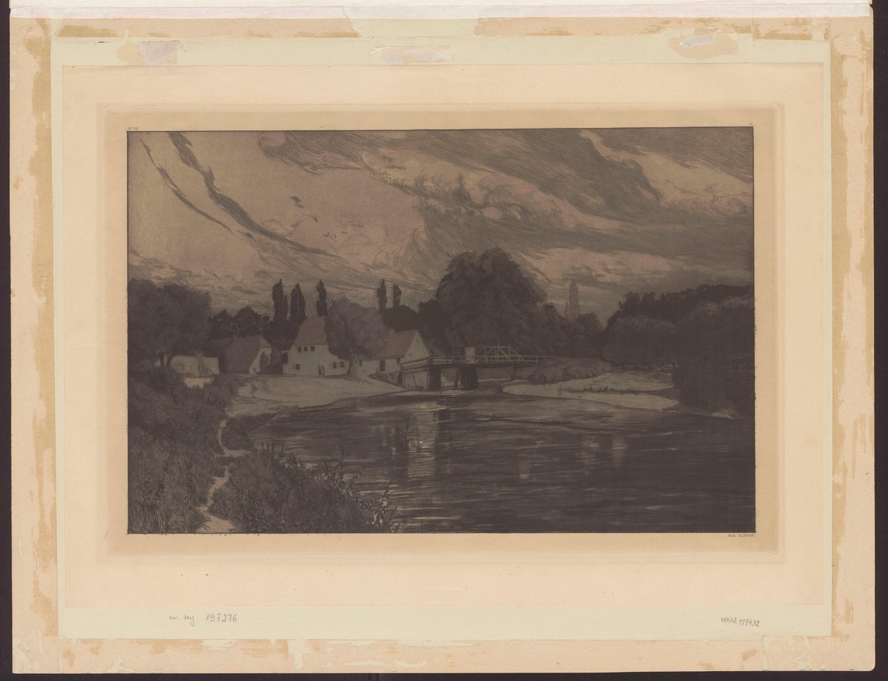 Notte al chiaro di luna, tavola 3 op. VII da Max Klinger