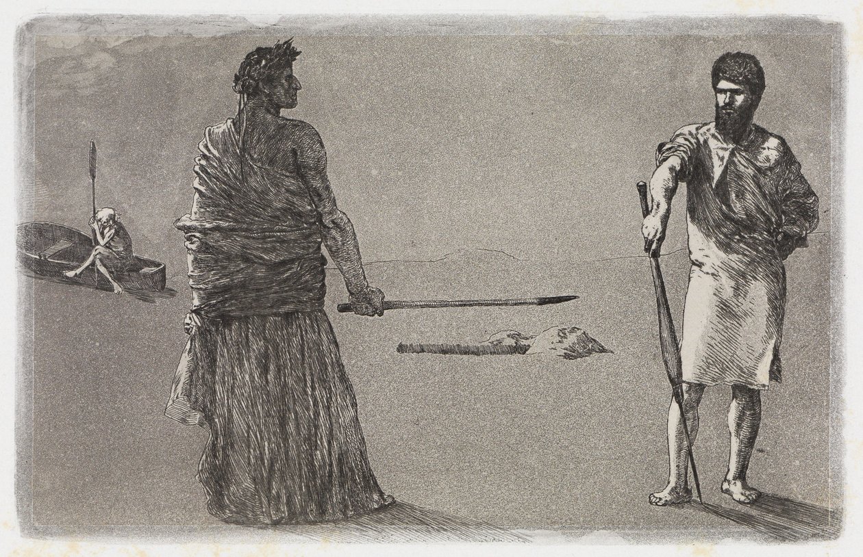 Conclusione (Satira / Delibera) (Salvataggi di vittime ovidiane, Opus II, tavola 13) da Max Klinger