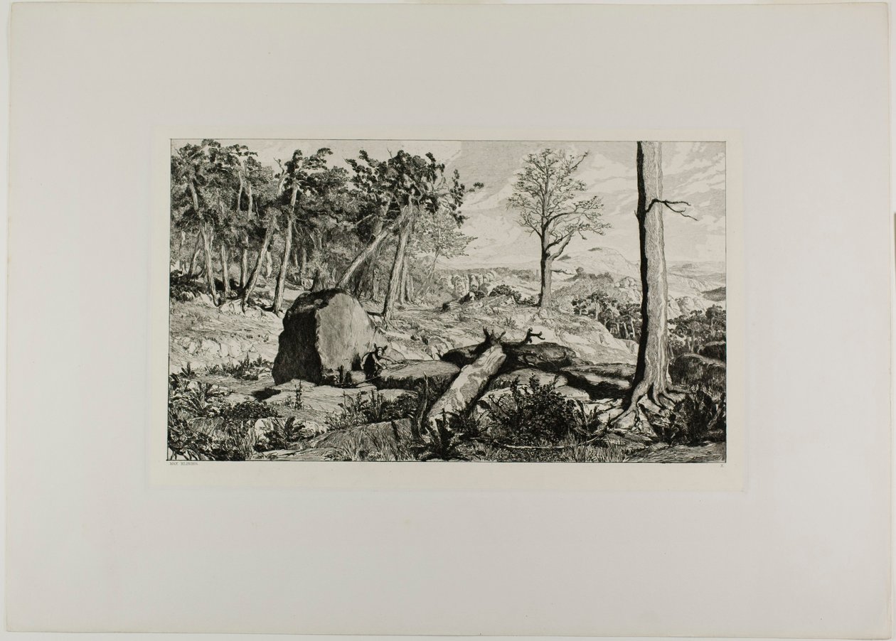 Simplicius nella solitudine della foresta, tavola dieci da Intermezzos da Max Klinger