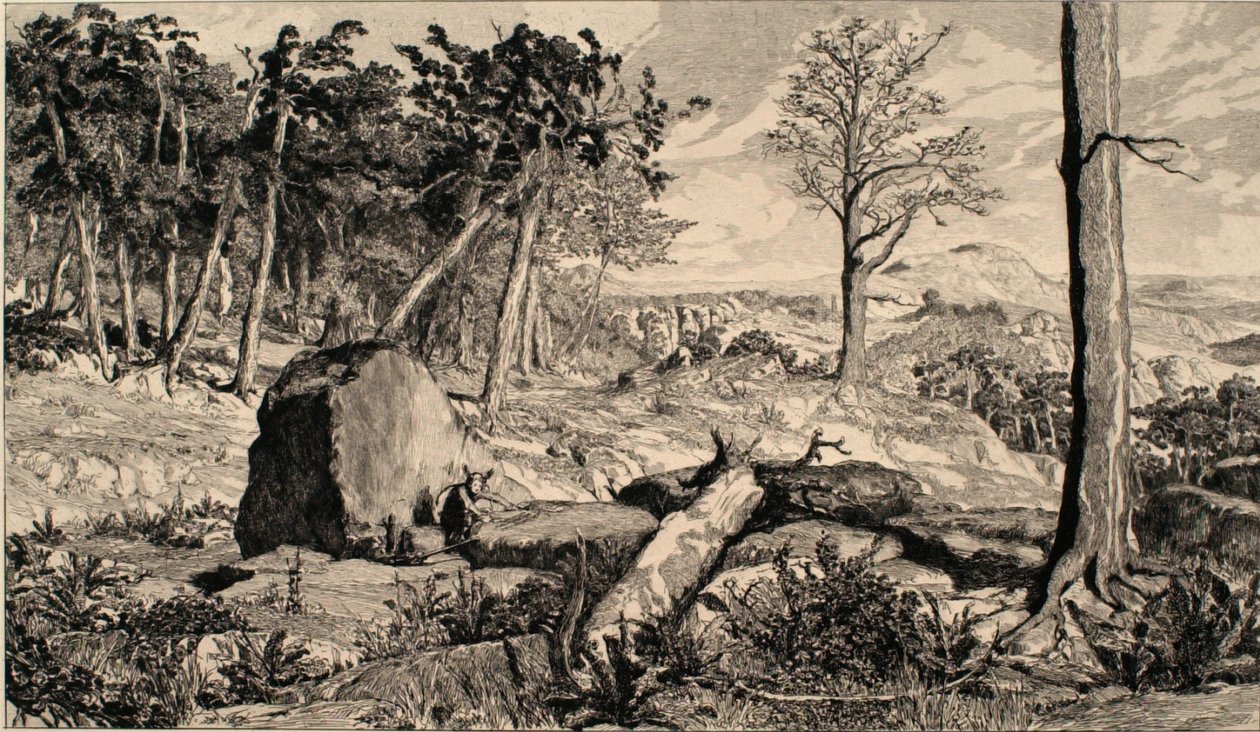 Simplicius nella solitudine della foresta da Max Klinger