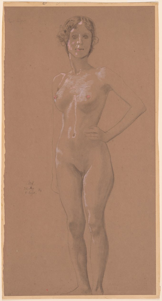 Nudo in piedi da Max Klinger