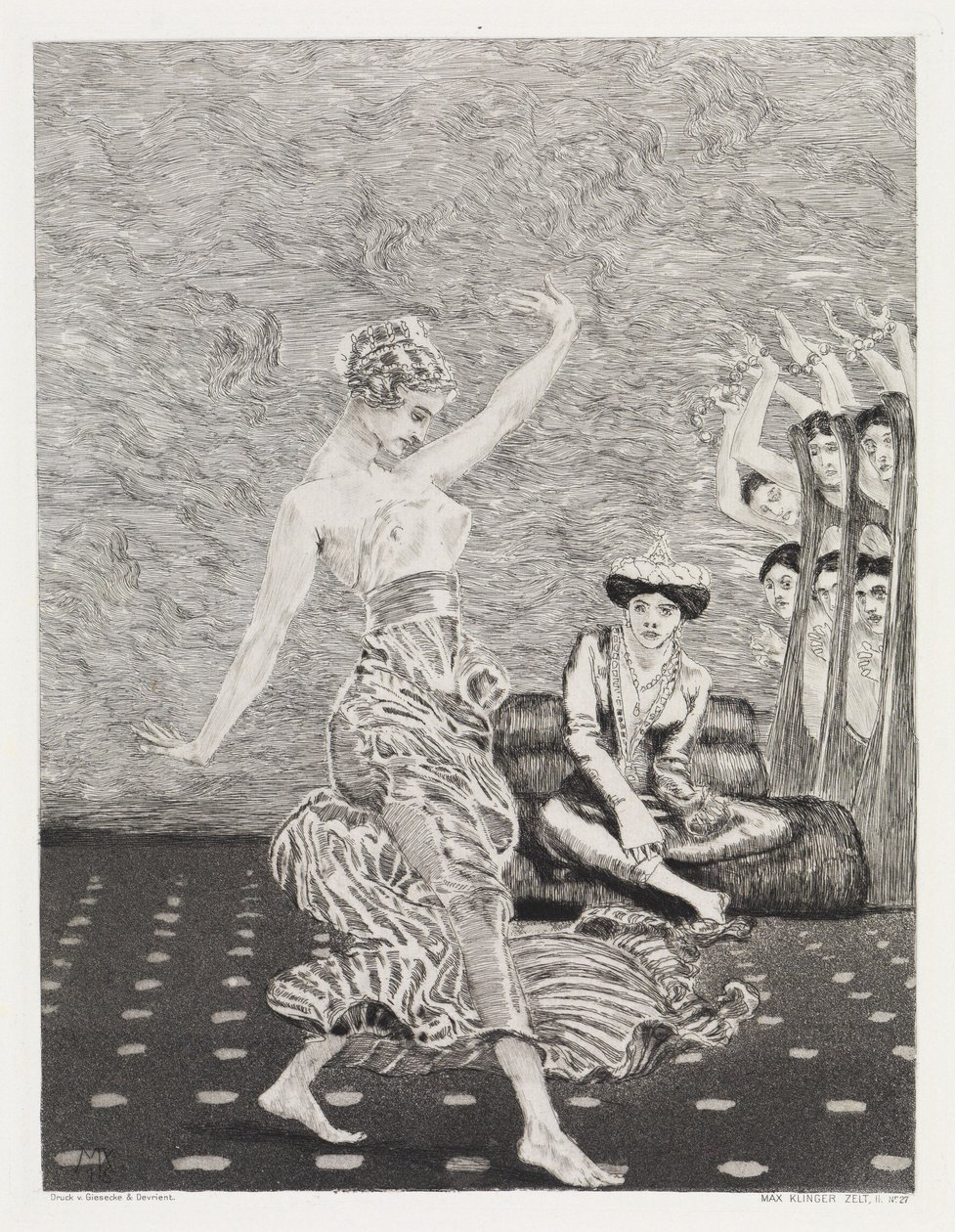 Danza (Tenda, Opus XIV, Parte II, n. 27) da Max Klinger
