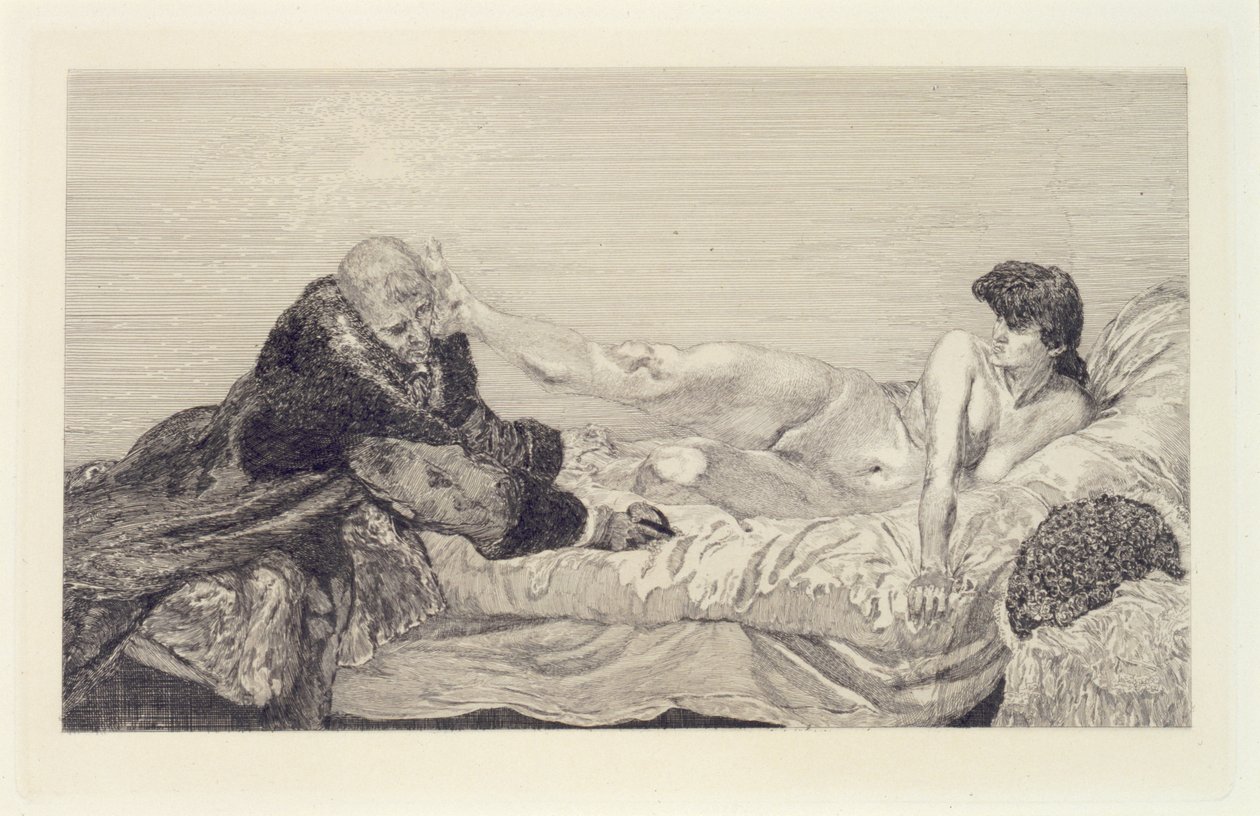 The Proposition, tavola 6 della serie “A Life: Opus VIII” da Max Klinger