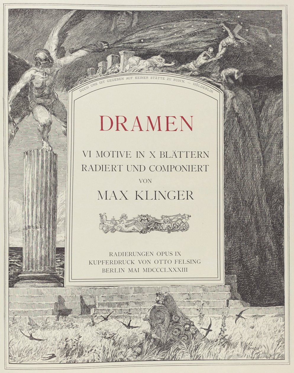 Pagina del titolo da Max Klinger