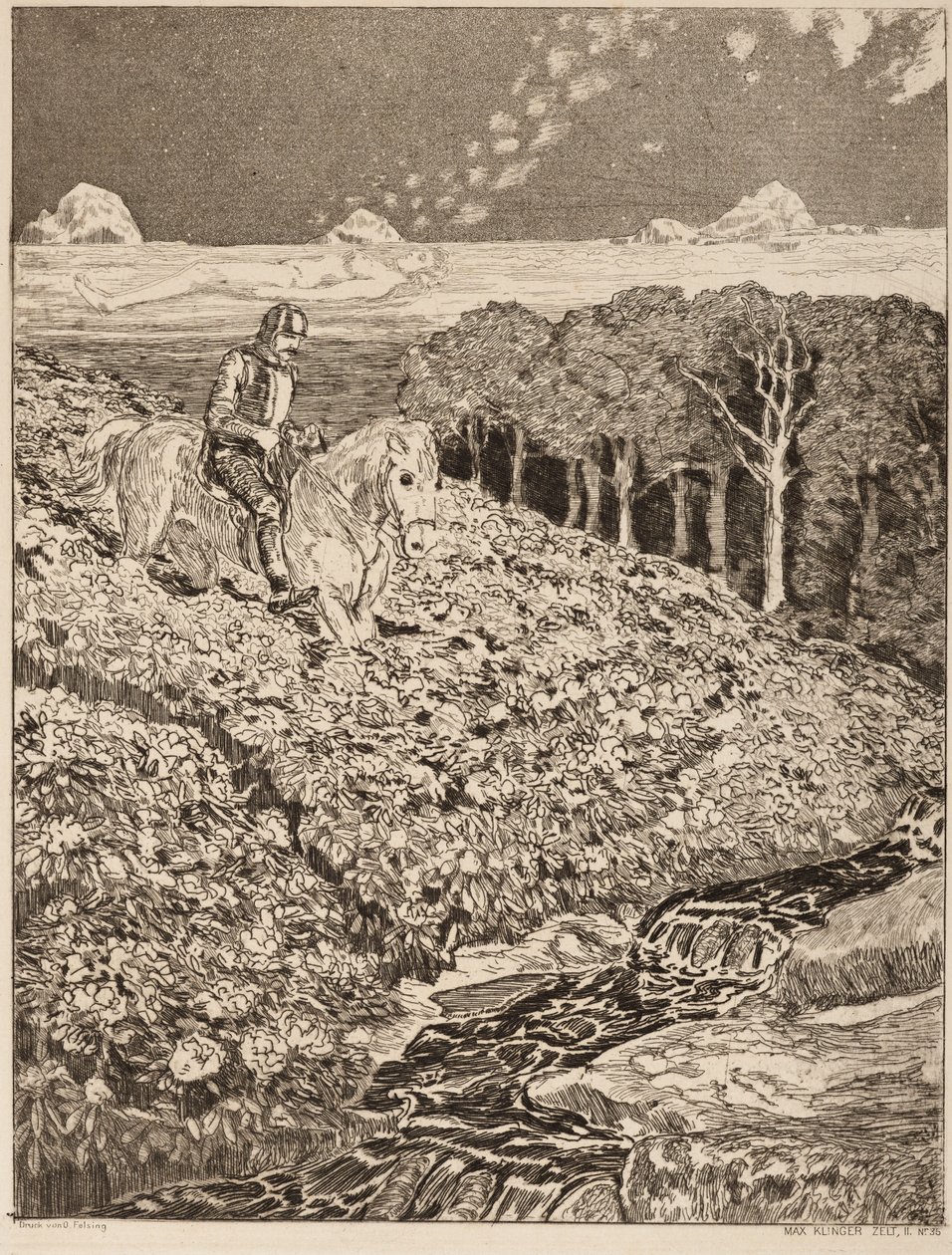 Sentiero del sogno, tavola 35 da Max Klinger
