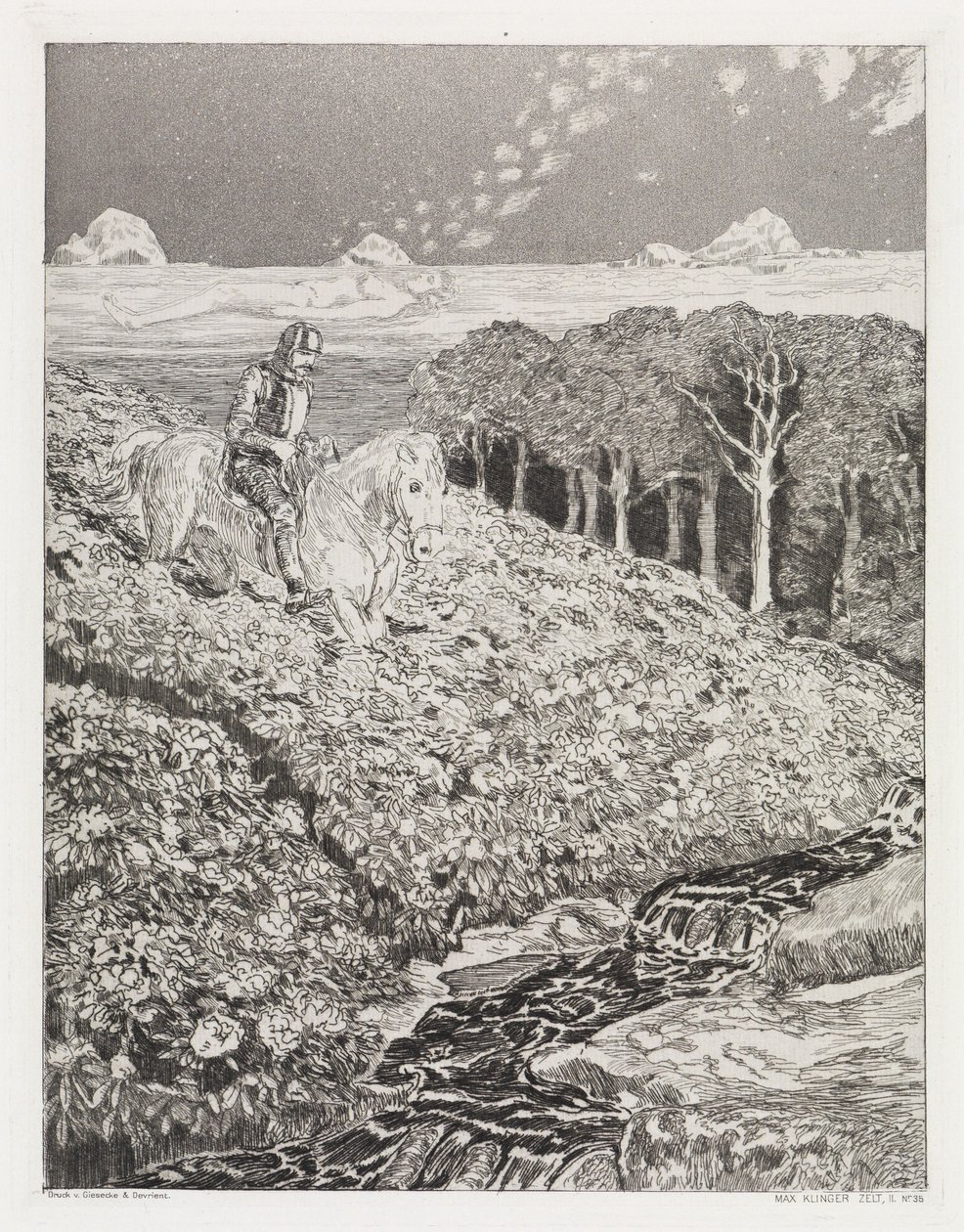 Via del sogno (Tenda, Opus XIV, Parte 2, n. 35) da Max Klinger