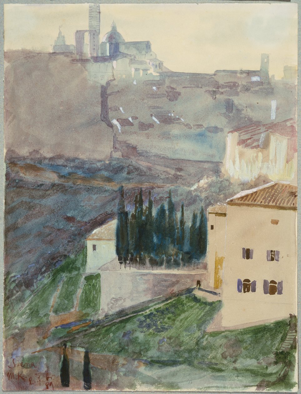 Veduta di Siena da Max Klinger