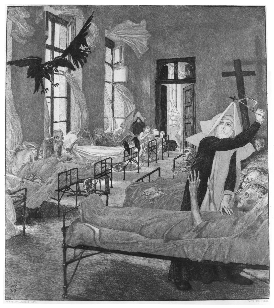 Dalla morte II - Foglio 5: La peste da Max Klinger