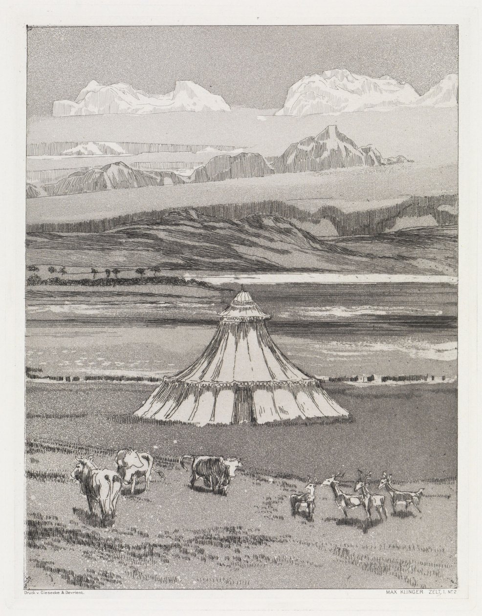 Tenda (Tenda, Opus XIV, Parte I, n. 2) da Max Klinger