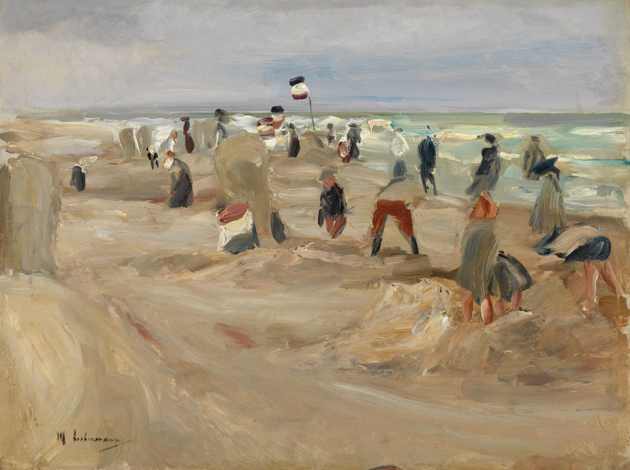 Sulla spiaggia di Noordwijk da Max Liebermann