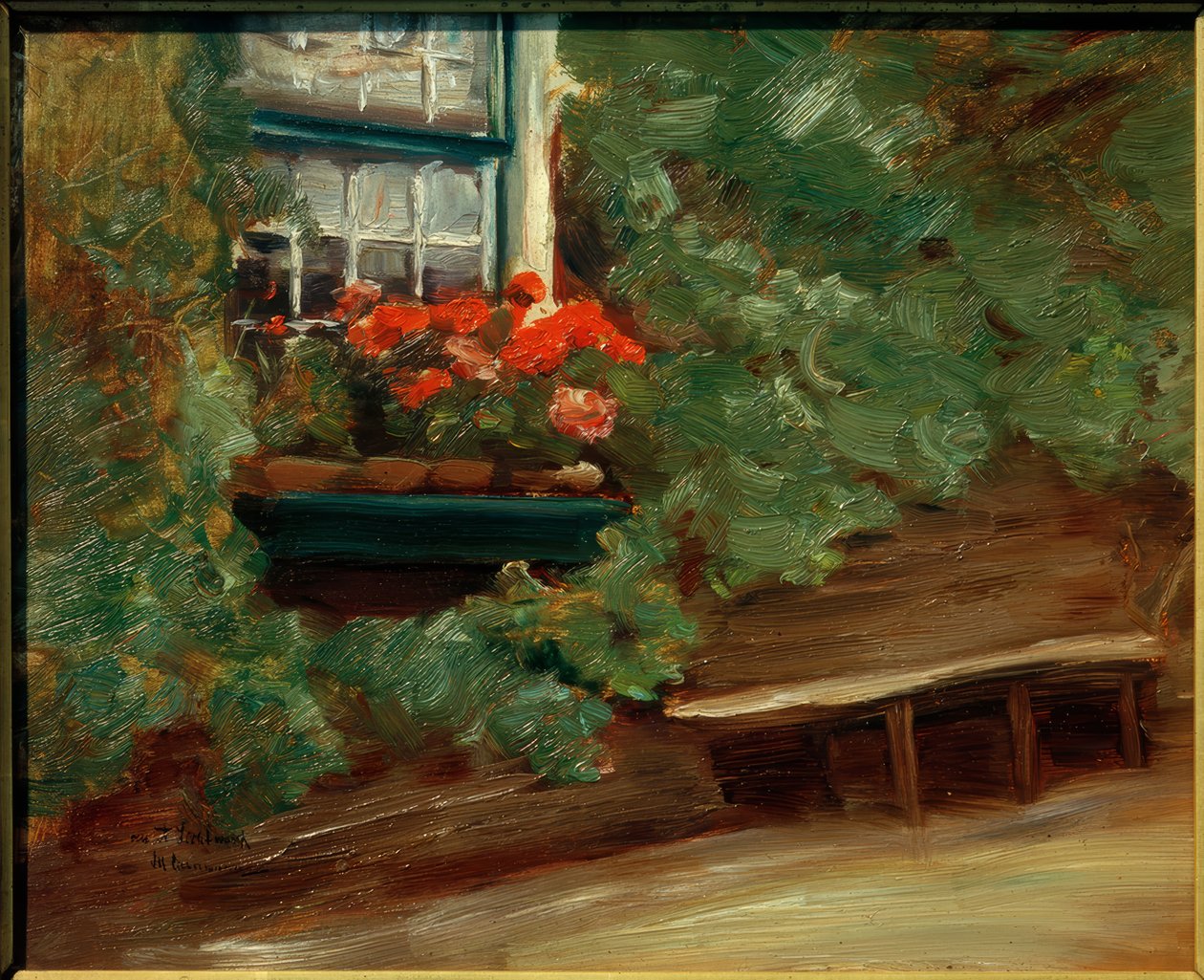 Vista di una fattoria olandese da Max Liebermann