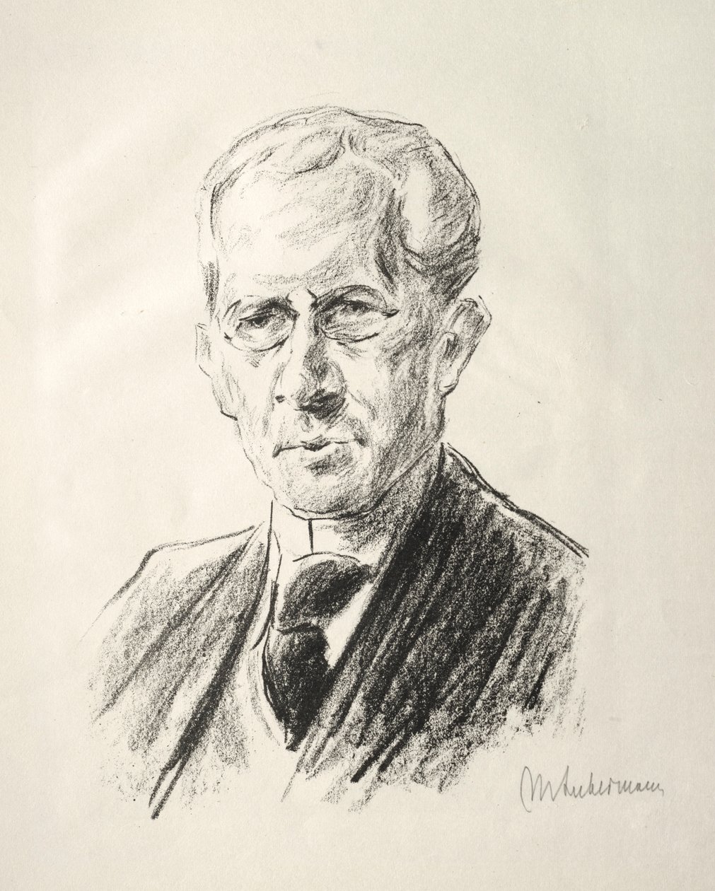 Arno Holz Mappe: Ritratto Arno Holz, 1923 da Max Liebermann