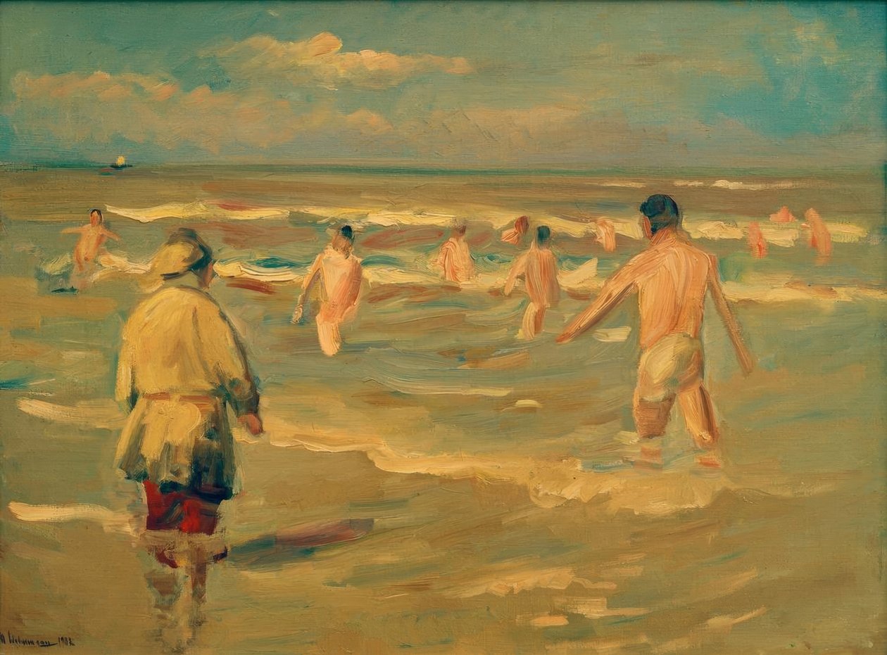 Ragazzi che fanno il bagno da Max Liebermann