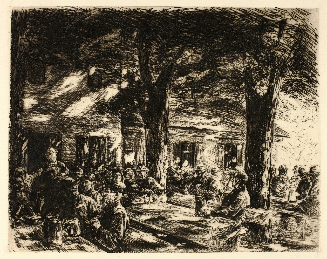 Birreria a Rosenheim da Max Liebermann