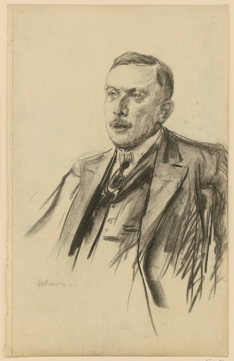 Ritratto del sottosegretario di Stato Richard von Kühlmann da Max Liebermann