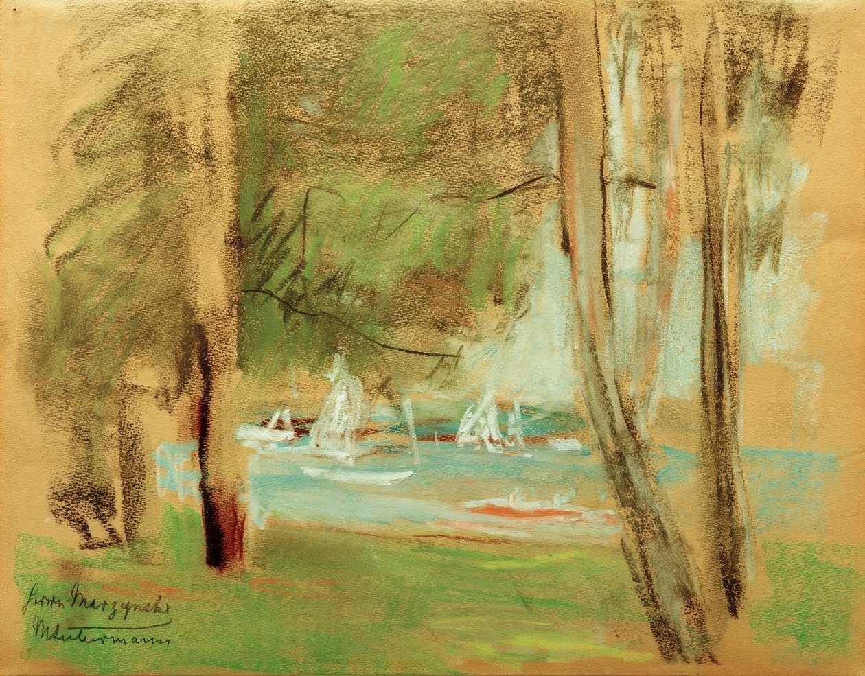 Barche sul Wannsee da Max Liebermann