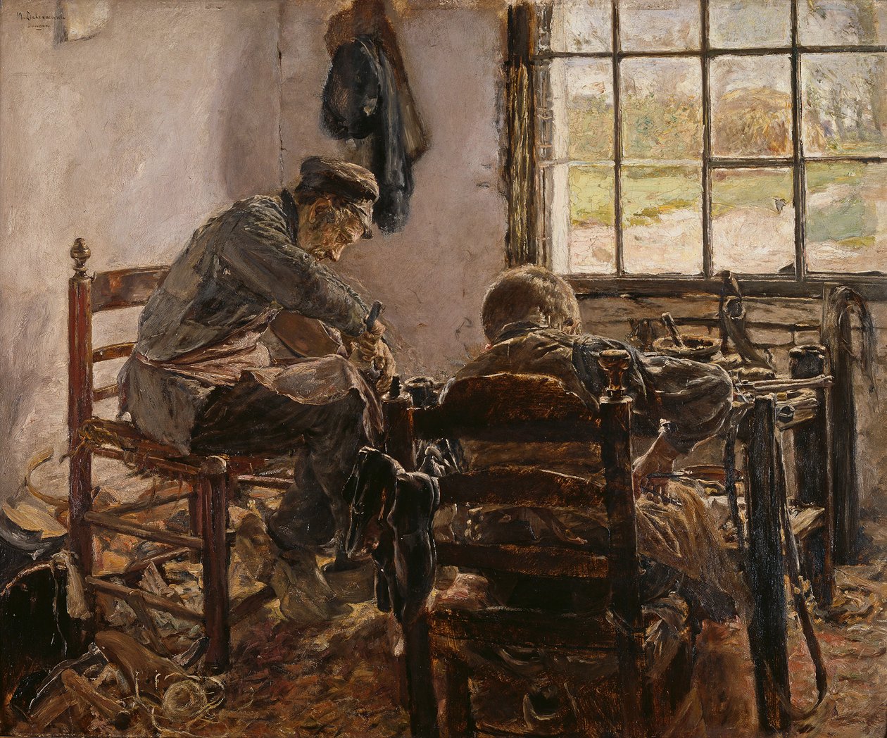 Officina del calzolaio da Max Liebermann