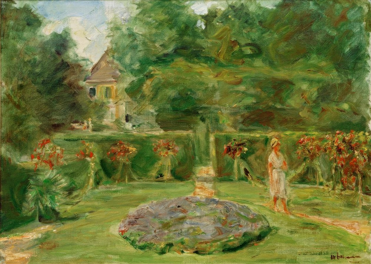 Il rondò nel giardino di siepi da Max Liebermann
