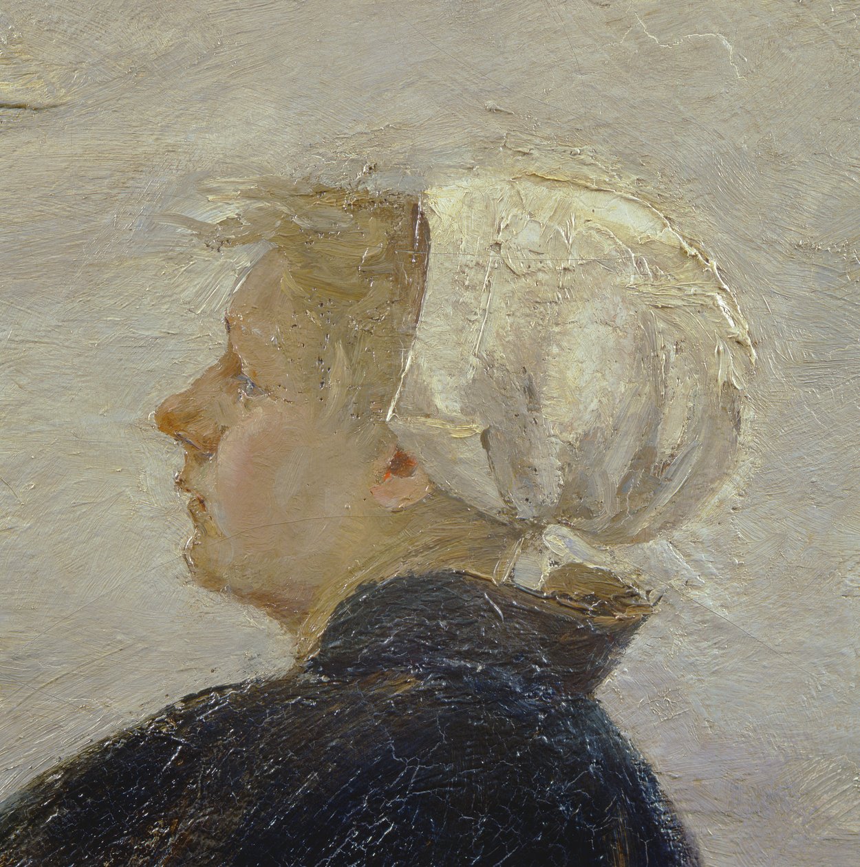 Dettaglio da Riparazione delle reti, 1889 (dettaglio) da Max Liebermann