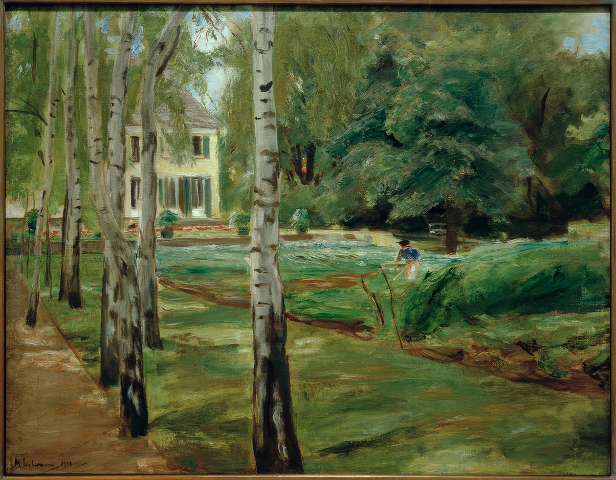Il viale delle betulle nel giardino di Wannsee verso ovest da Max Liebermann