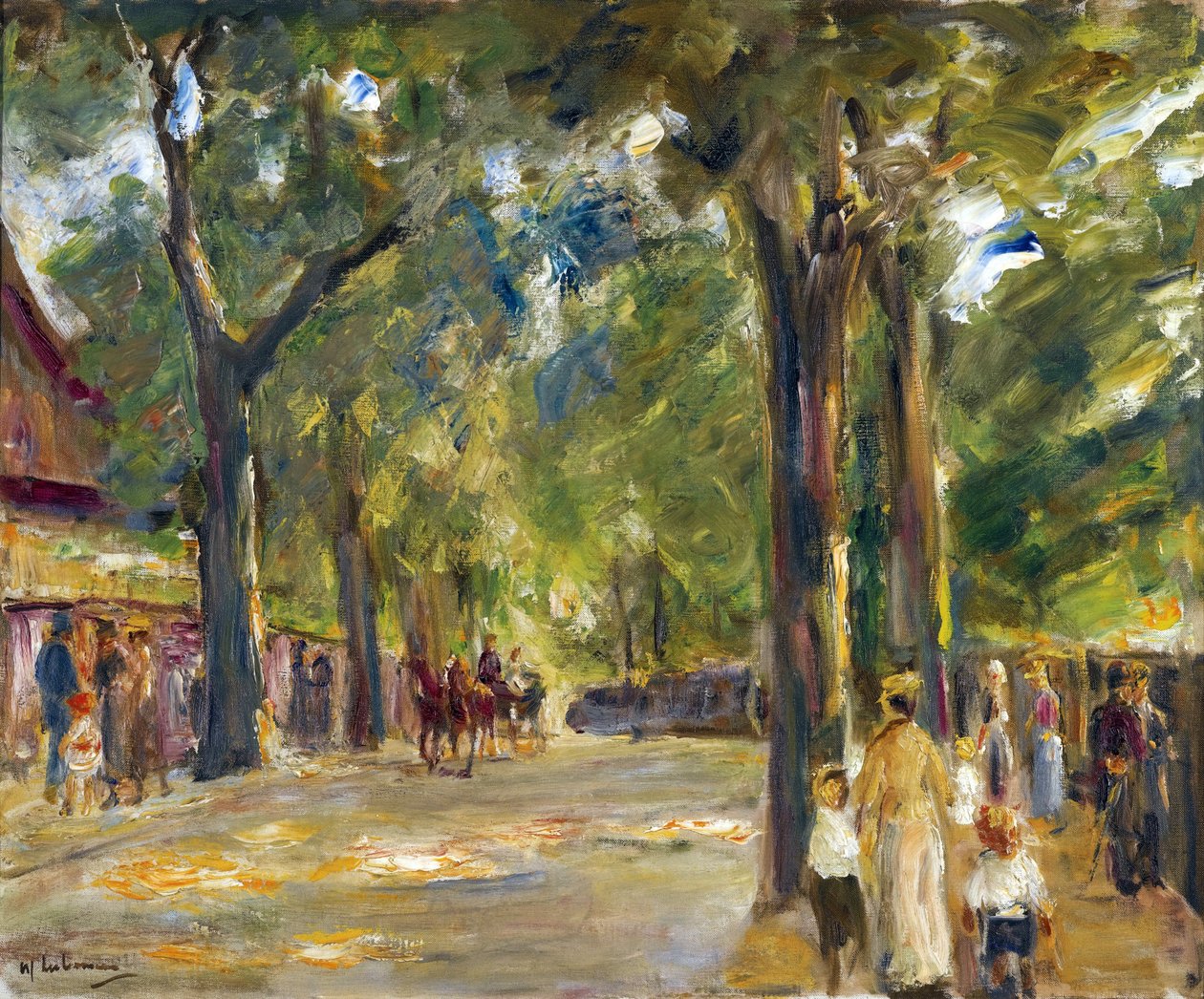 Figure sulla Grosse Seestrasse a Wannsee da Max Liebermann