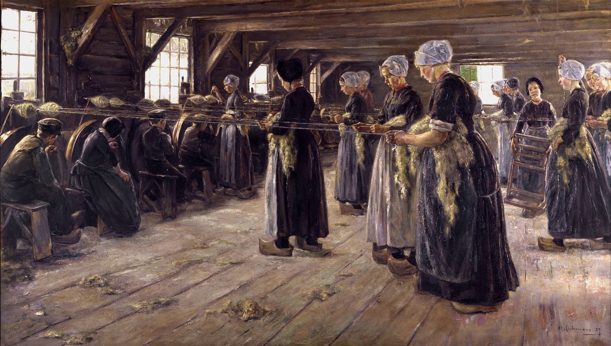 Fienile per il lino a Laren da Max Liebermann