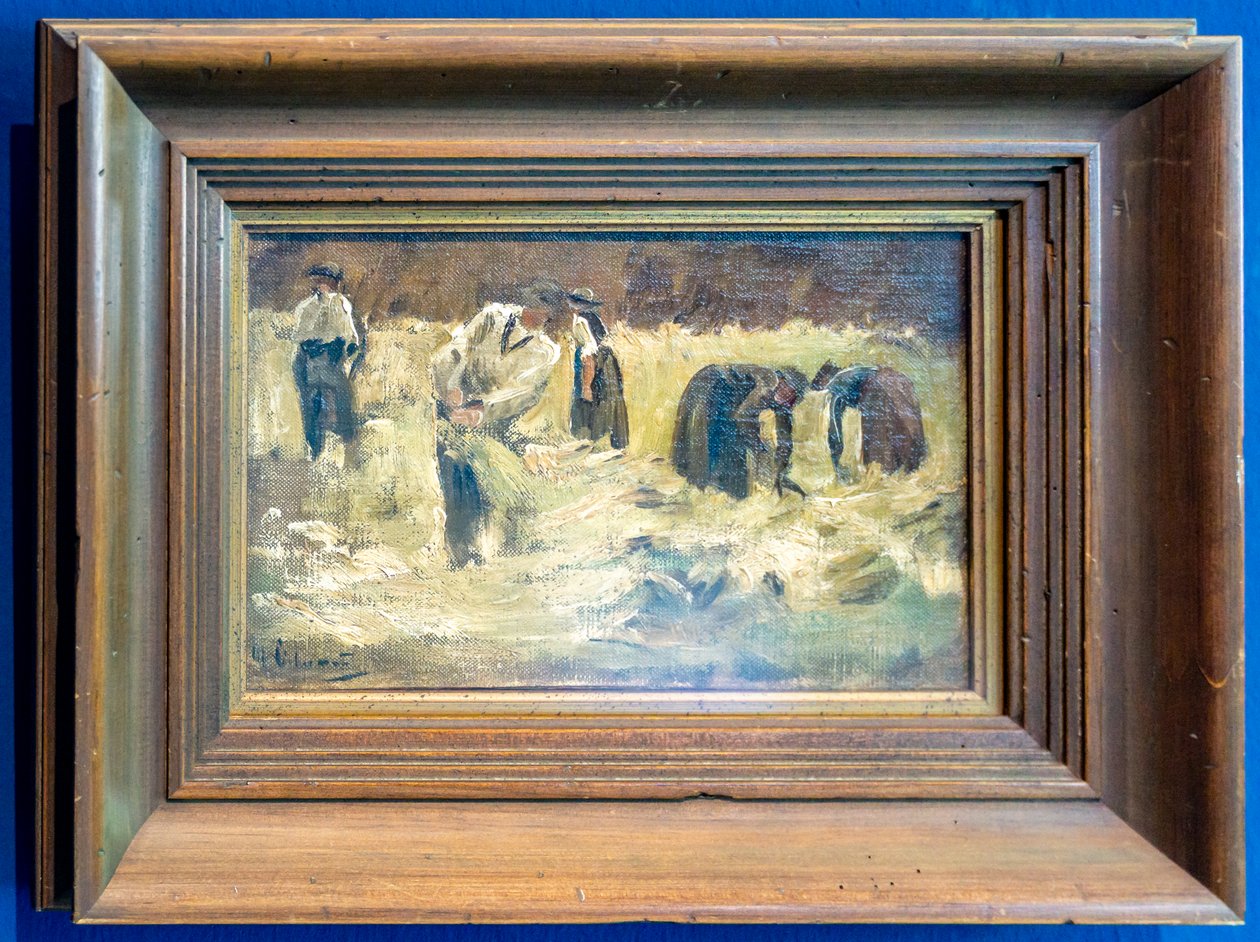 Raccolta del grano da Max Liebermann