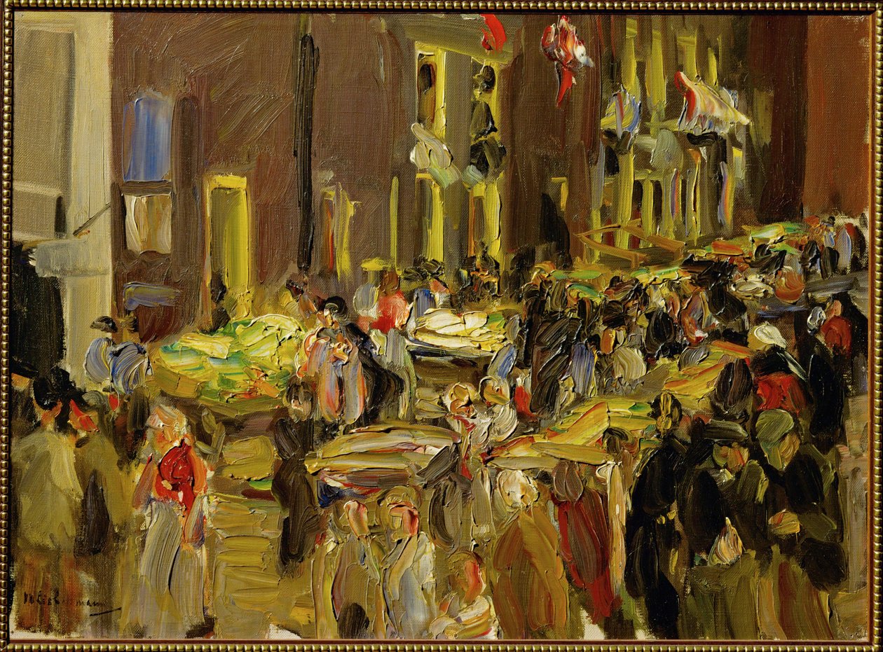 Jodenbreestraat ad Amsterdam (dipinto su tela) da Max Liebermann