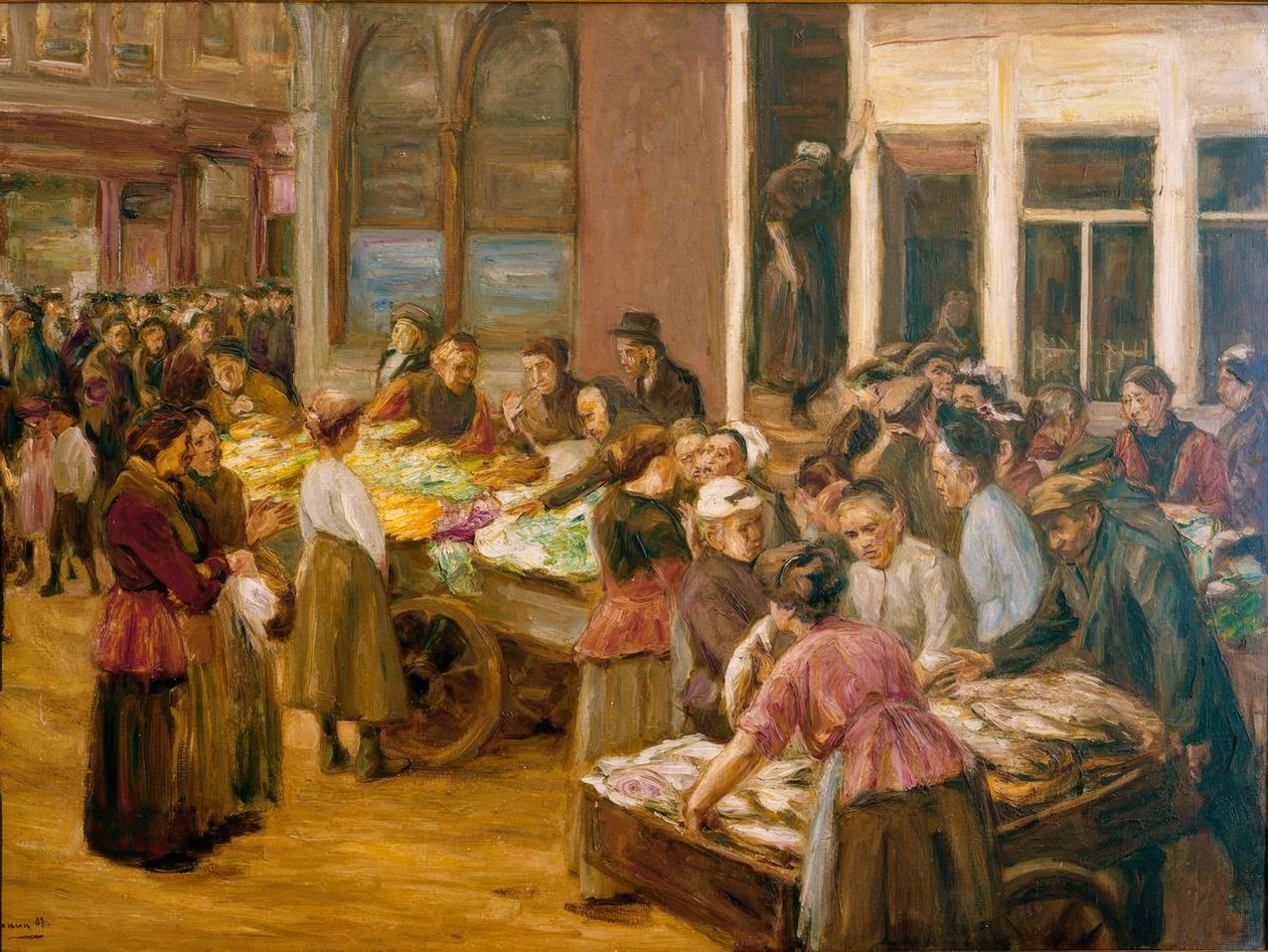 Ghetto ebraico ad Amsterdam da Max Liebermann