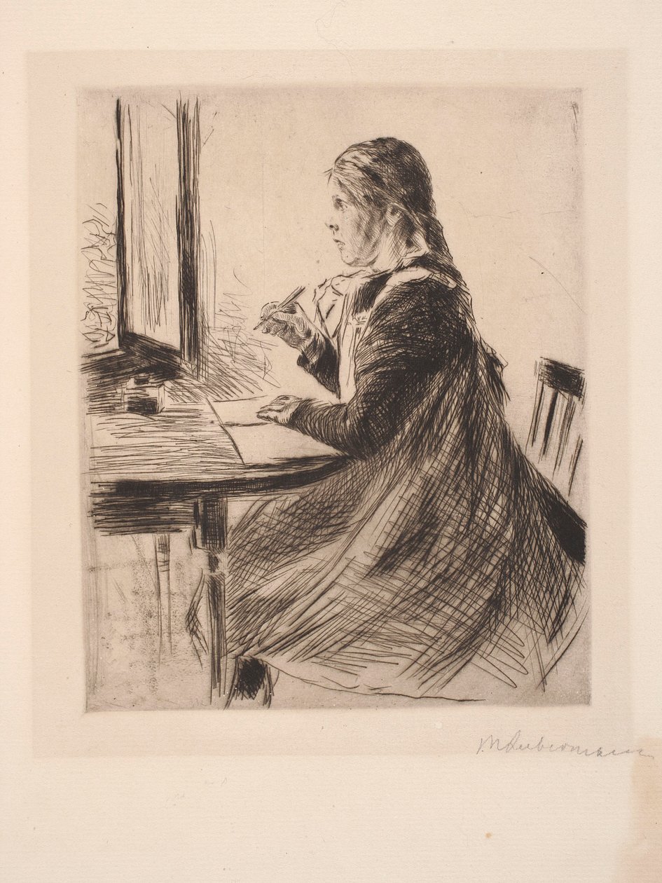 Ritratto di bambina, ritratto della figlioletta del consigliere segreto Bode, Marie da Max Liebermann