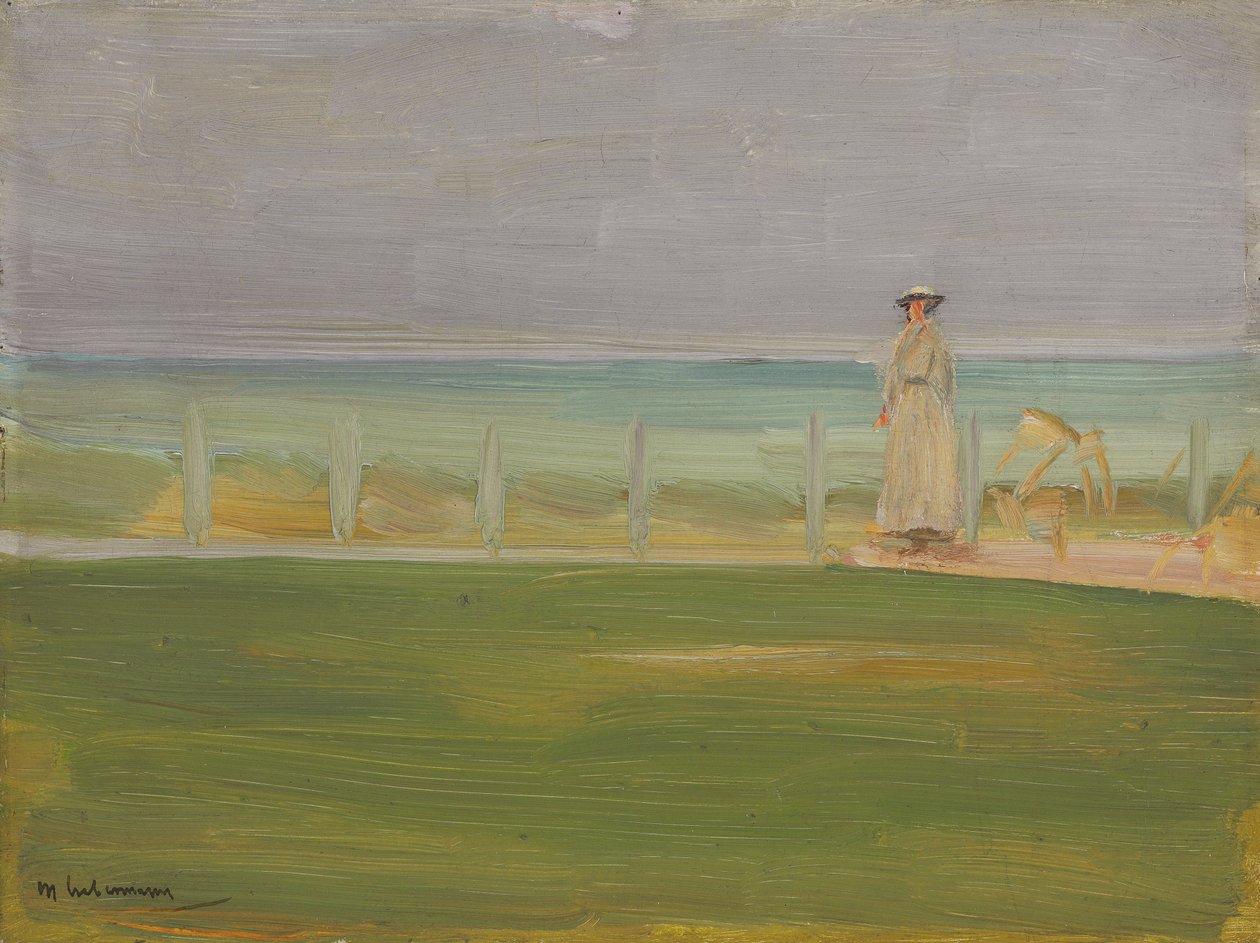 Signora in spiaggia, 1901 da Max Liebermann
