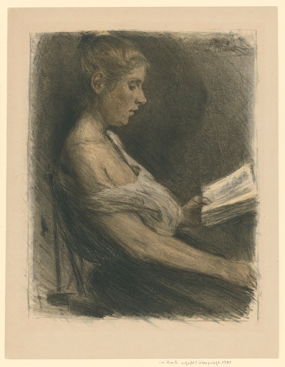 Ragazza che legge da Max Liebermann