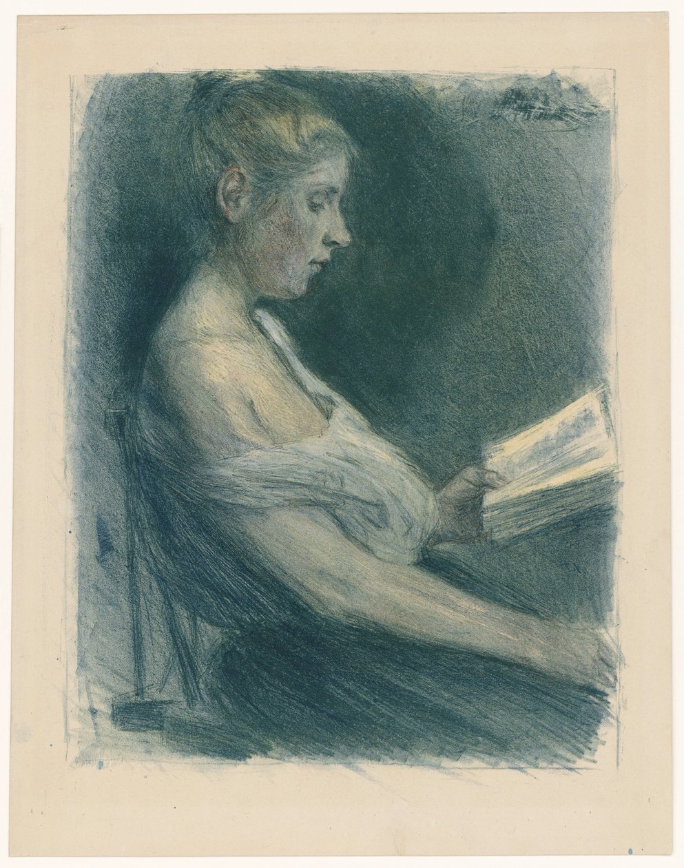 Ragazza che legge da Max Liebermann