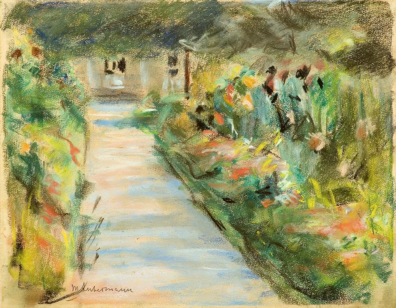M. Liebermann, Giardino in fiore da Max Liebermann