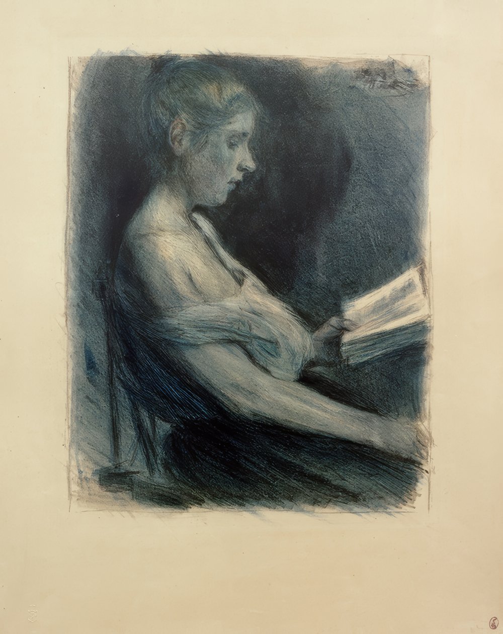 Ragazza che legge da Max Liebermann